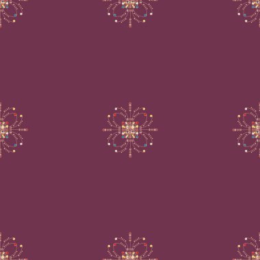 Vintage seamless modeli, vektör çizim 