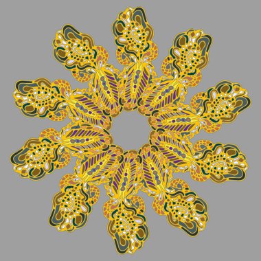 Stil zentangle yeni simetrik mandala doodle ile sanat esin kaynağı oldu. Duvar kağıdı, desen dolgularını, web sayfaları, yüzey dokuları için dekoratif nesne-ebilmek var olmak kullanılmış.