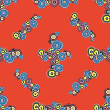 soyut geometrik renkli Dikişsiz desen arka plan için vektör çizim