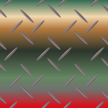 Oluklu demir, paslanmaz çelik arka plan, vektör çizim 