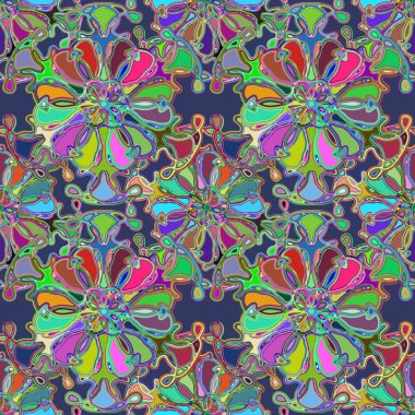 Soyut kaleydoskop renkli Dikişsiz desen arka planı için. 