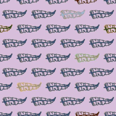 Memphis tarzı zemin ağaç yaprakları 