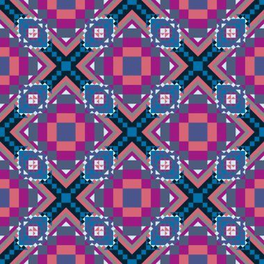 Geometrik etnik desen sorunsuz tasarım arka plan veya duvar kağıdı için