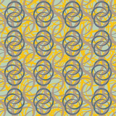 vektör çizim arka planı için daireler ile seamless modeli   