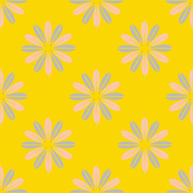  arka plan için çiçekli soyut geometrik seamless modeli