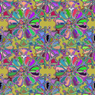 Soyut kaleydoskop renkli Dikişsiz desen arka planı için. 
