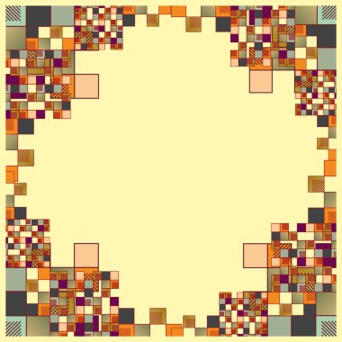 küpleri ve kareler vektör çizimi