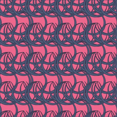 vektör çizim arka planı için daireler ile seamless modeli   