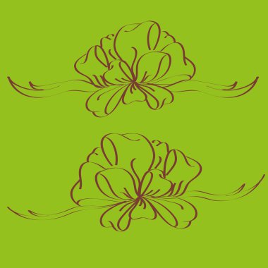 Yay ve şerit vektör karikatür çizimi