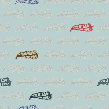 Memphis tarzı zemin ağaç yaprakları 