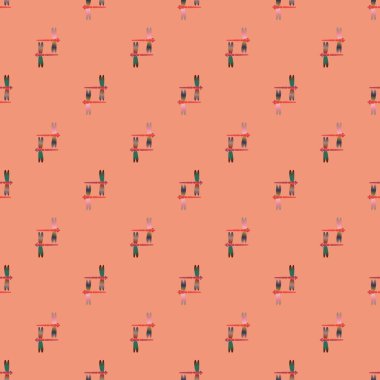 Dekoratif renkli seamless modeli ile şirin yusufçuk