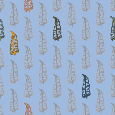 Memphis tarzı zemin ağaç yaprakları 