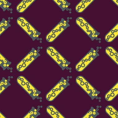 Kimya test tüpleri parlak arka plan üzerinde. Seamless modeli.