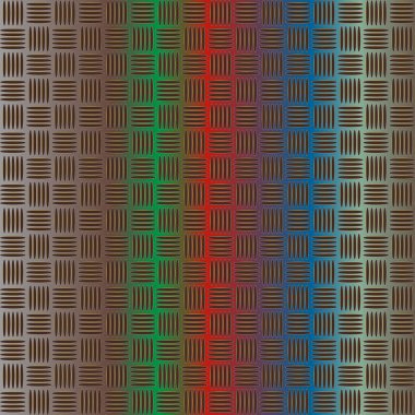 Oluklu demir, paslanmaz çelik arka plan, vektör çizim 