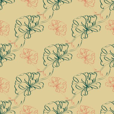 Renkli Yay ve kurdeleler sorunsuz desenli arka.