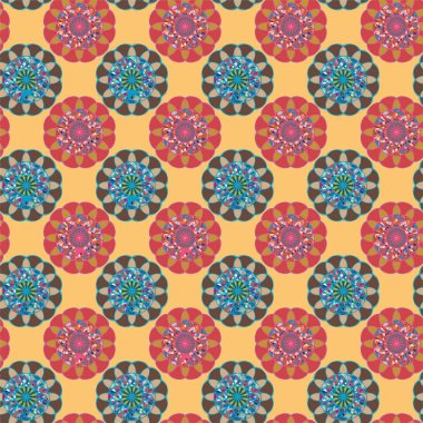  soyut çiçek geometrik Dikişsiz desen arka planı için