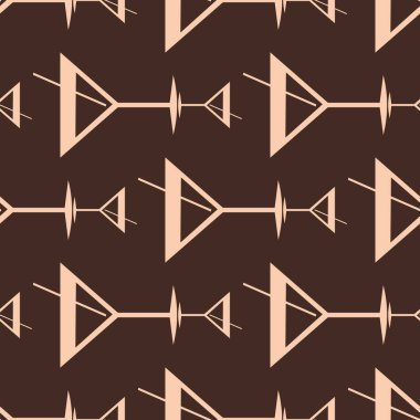 Tropik kokteyller desen, renkli kesintisiz vektör çizim