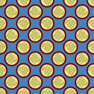 Dikişsiz desen, vektör çizim sattı