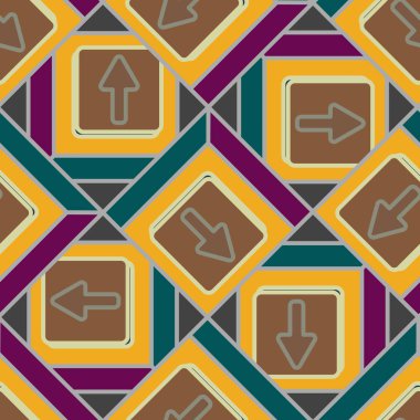 Kot düğmeleri Dikişsiz desen vektör çizim ile 