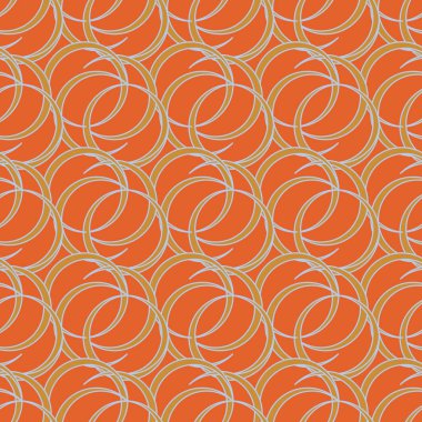 vektör çizim arka planı için daireler ile seamless modeli   