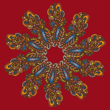 Stil zentangle yeni simetrik mandala doodle ile sanat esin kaynağı oldu. Duvar kağıdı, desen dolgularını, web sayfaları, yüzey dokuları için dekoratif nesne-ebilmek var olmak kullanılmış.