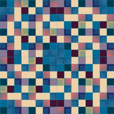 küpleri ve kareler vektör çizimi