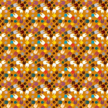 Çok renkli diş parlak Dikişsiz desen arka planı için.