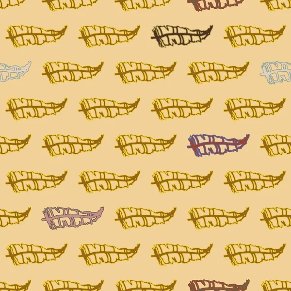 Memphis tarzı zemin ağaç yaprakları 