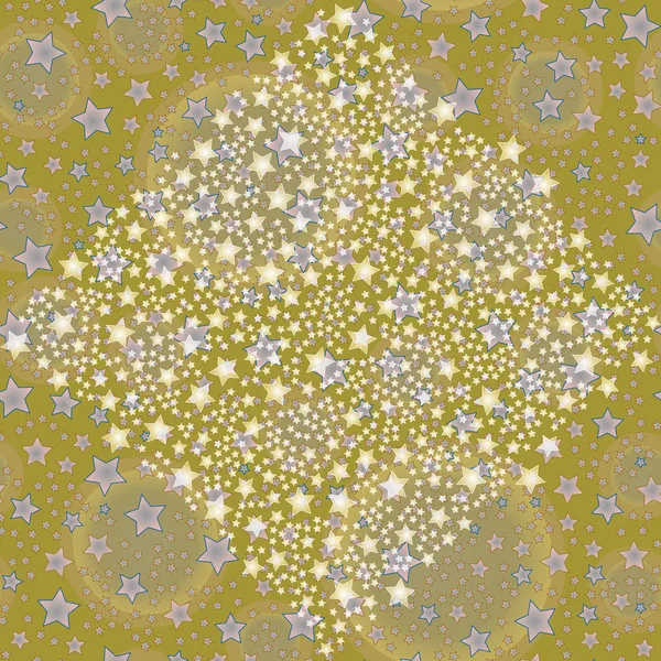 Abstrakte Geometrische Bunte Nahtlose Muster Mit Sternen Vektorillustration — Stockvektor