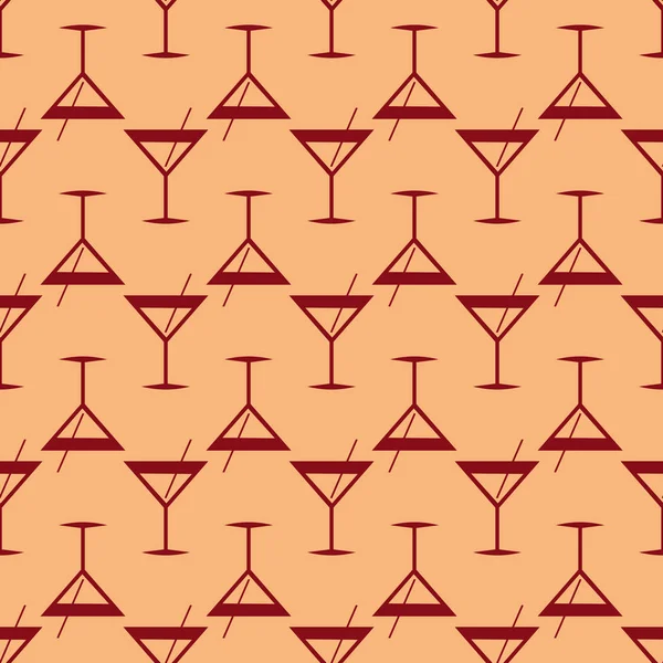 Tropik kokteyller desen, renkli kesintisiz vektör çizim