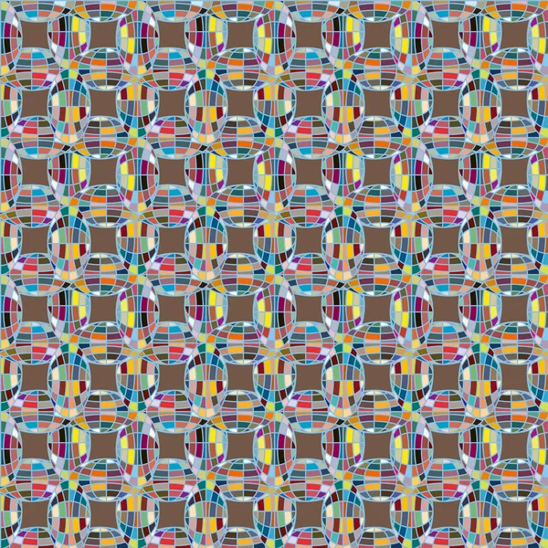 Soyut kaleydoskop desen renkli mozaik küre ile