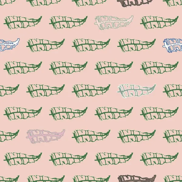 Memphis tarzı zemin ağaç yaprakları 