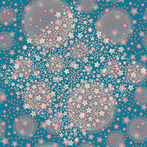 soyut geometrik renkli seamless modeli yıldız ile. Vektör çizim 