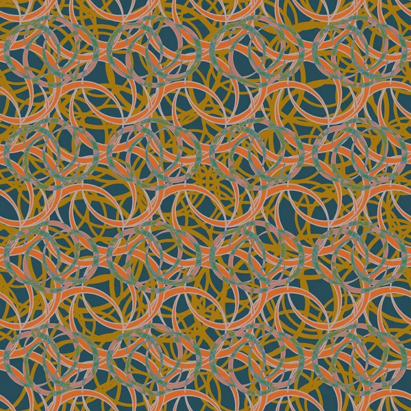 vektör çizim arka planı için daireler ile seamless modeli   