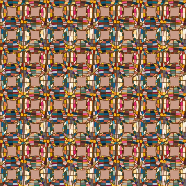 Padrão Caleidoscópio Abstrato Com Globos Mosaico Coloridos —  Vetores de Stock