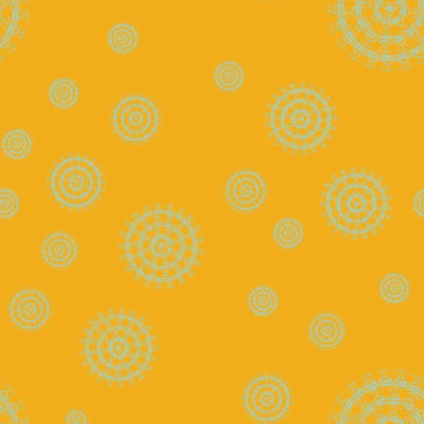 Mandala Abstrata Colorido Simples Ornamento Circular Brilhante Composto Por Formas — Vetor de Stock