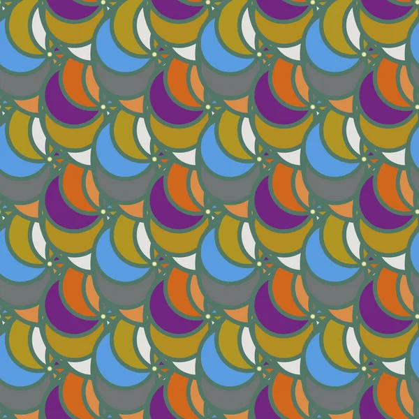 Abstract Geometrisch Kleurrijk Naadloos Patroon Voor Achtergrond — Stockvector