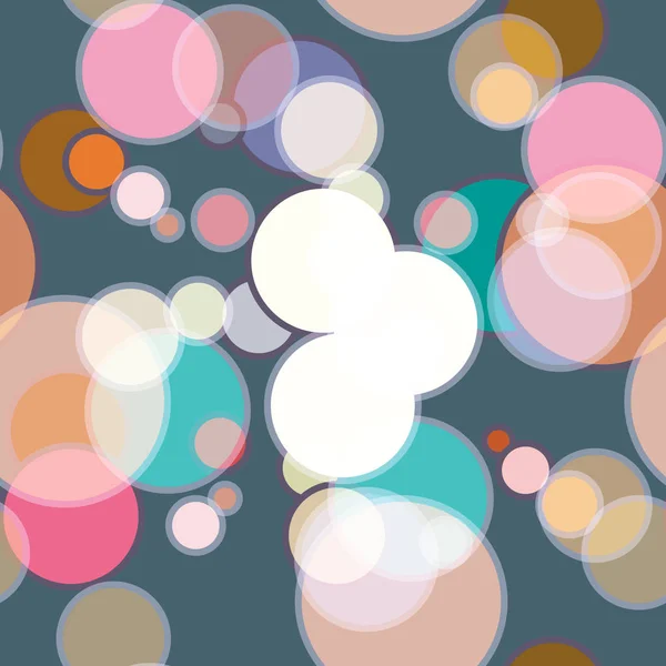 Den Sömlösa Abstrakt Bakgrunden Med Cirklar — Stock vektor