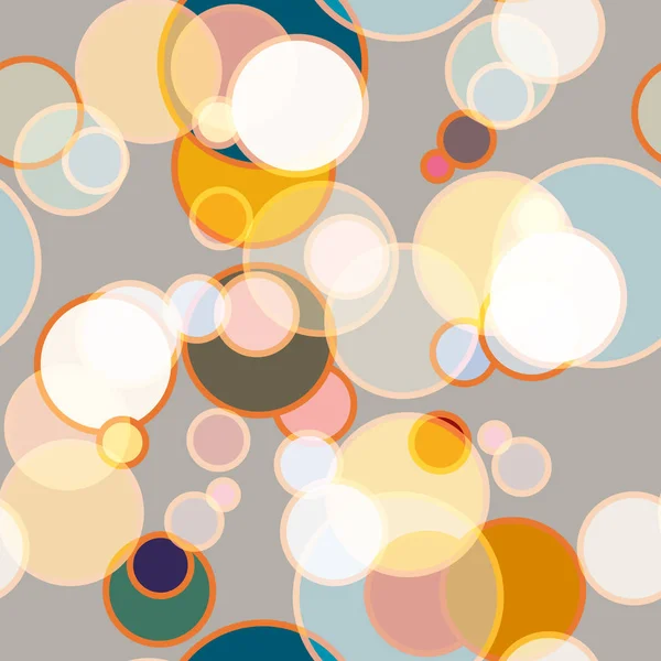 Fond Abstrait Sans Couture Avec Des Cercles — Image vectorielle