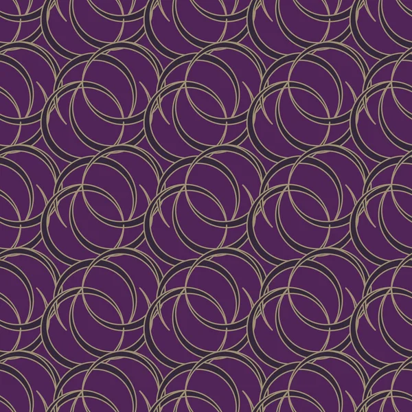 Illustration Vectorielle Motif Sans Couture Avec Des Cercles Pour Arrière — Image vectorielle