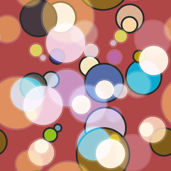 Fond Abstrait Sans Couture Avec Des Cercles — Image vectorielle