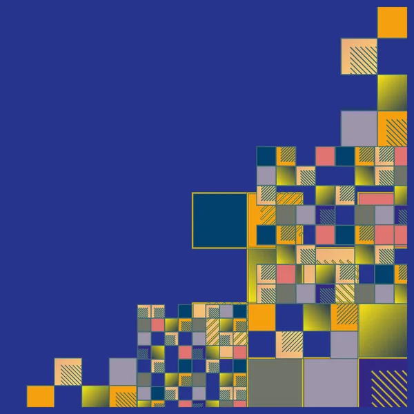 Illustration Vectorielle Des Cubes Carrés — Image vectorielle
