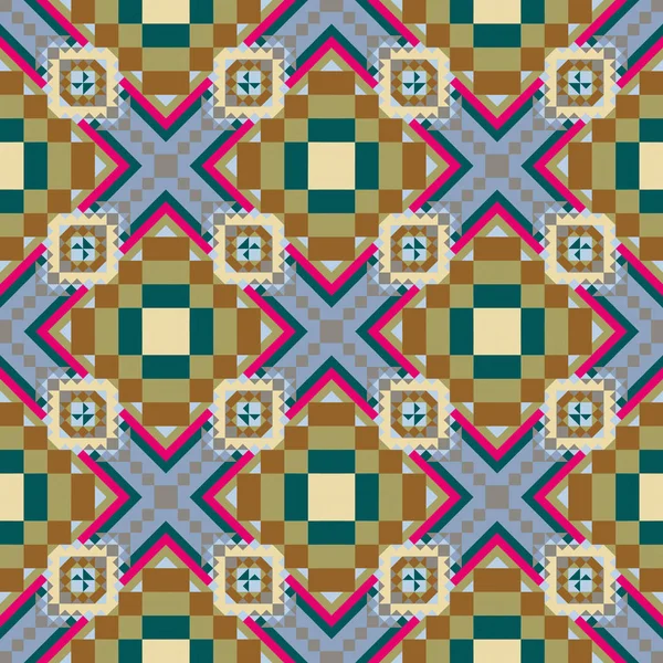 Geometrische Ethnische Muster Nahtloses Design Für Hintergrund Oder Tapete — Stockvektor
