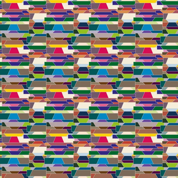 Abstrait Géométrique Coloré Motif Sans Couture Pour Arrière Plan — Image vectorielle