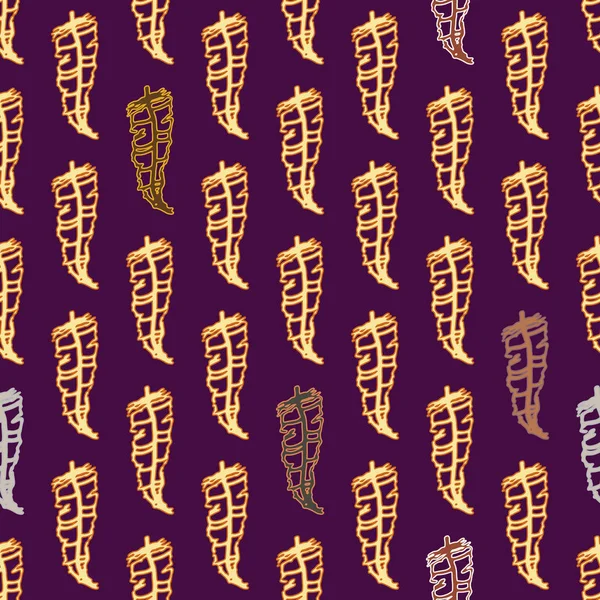 Memphis tarzı zemin ağaç yaprakları 