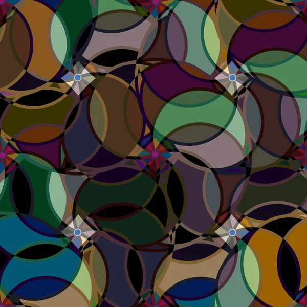 Abstract Geometrisch Kleurrijk Naadloos Patroon Voor Achtergrond — Stockvector