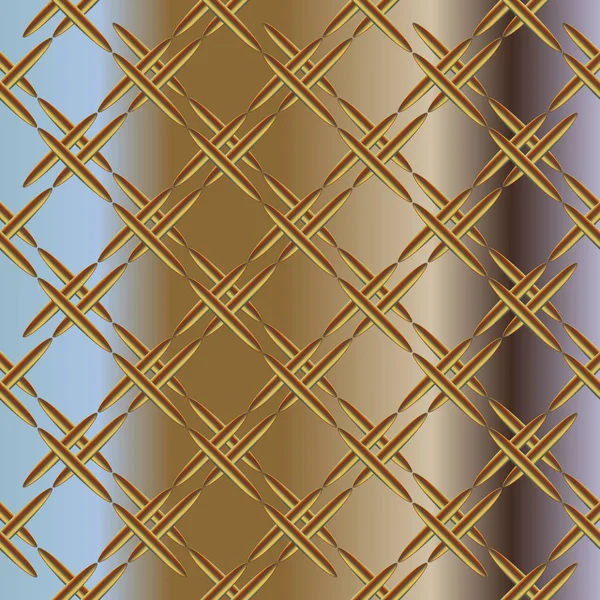 Vector Illustration Corrugated Metal Seamless Pattern — Stock Vector