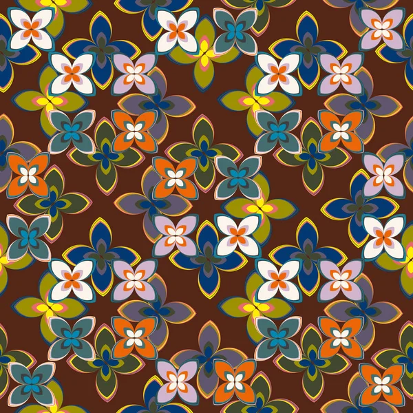  soyut çiçek geometrik Dikişsiz desen arka planı için