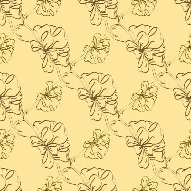 Renkli Yay ve kurdeleler sorunsuz desenli arka.