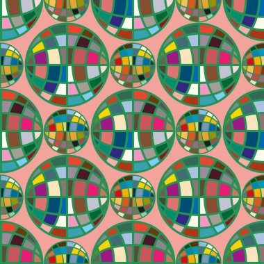 Renkli mozaik küre ile Seamless Modeli